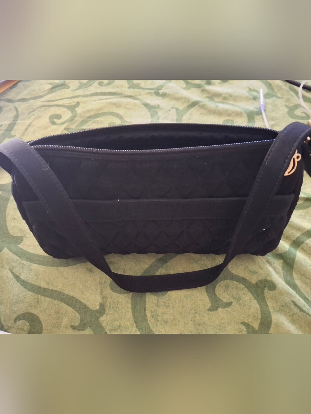 Vera Bradley Black Quilted Shoulder Bag